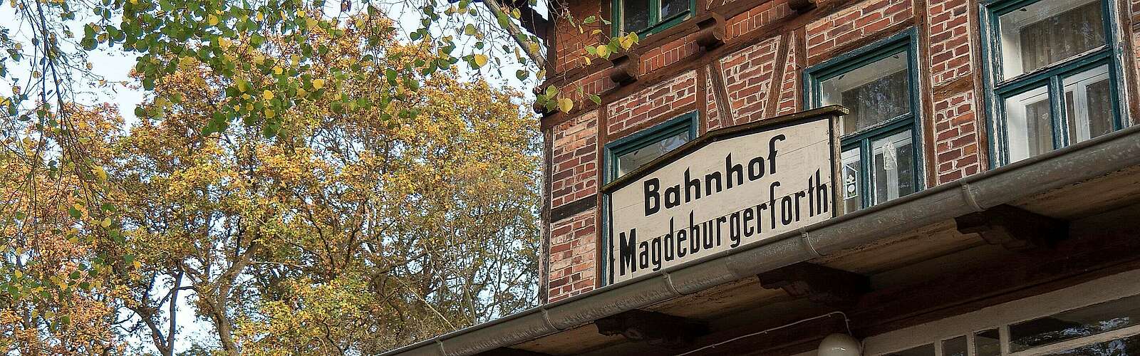 Bahnhof Mageburgerforth,
            
        
                Foto: Tourismusverband Fläming e.V./Catharina Weisser