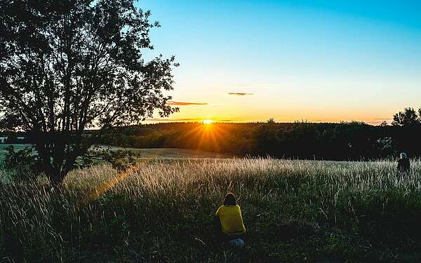 Sonnenuntergang am Hagelberg