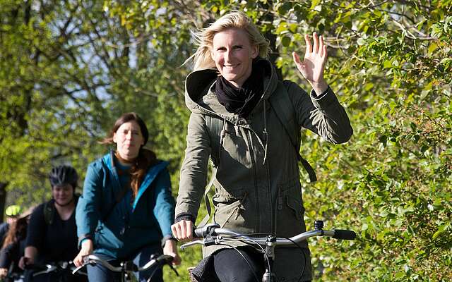 Radfahrer im Fläming