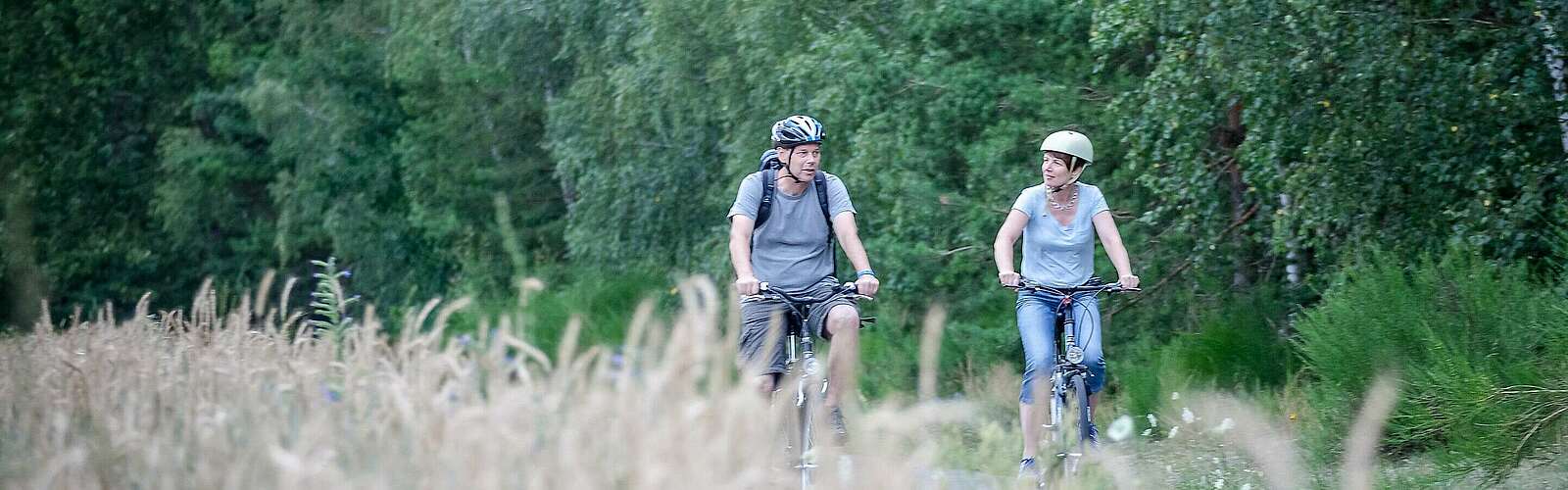 Radfahrer im Fläming,
            
        
                Foto: Tourismusverband Fläming e.V./Jedrzej Marzecki