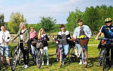 Anradeln mit den Flämingbotschaftern