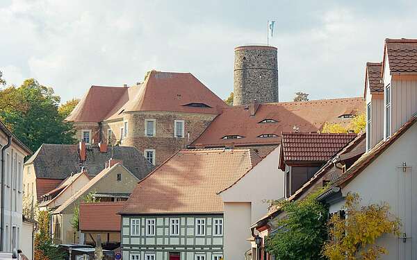Stadtsilhouette Bad Belzig mit Burg Eisenhardt