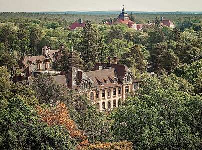 Blick über Beelitz Heilstätten