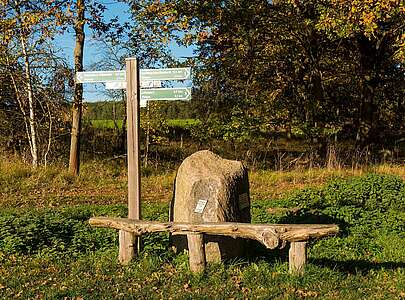 Bank und Rastplatz in Rädigke