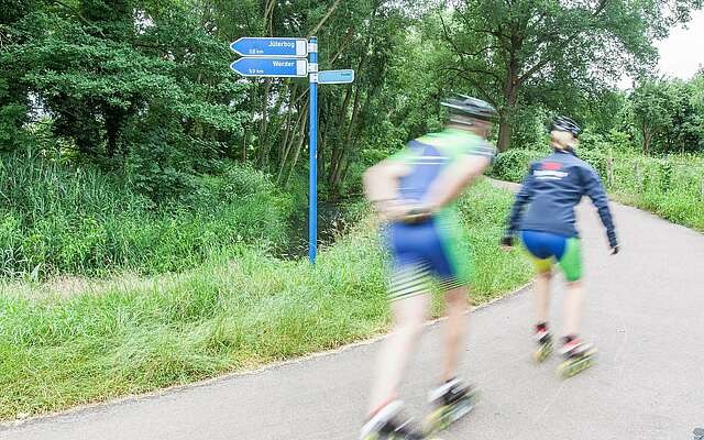 Speedskater auf der Flaeming-Skate