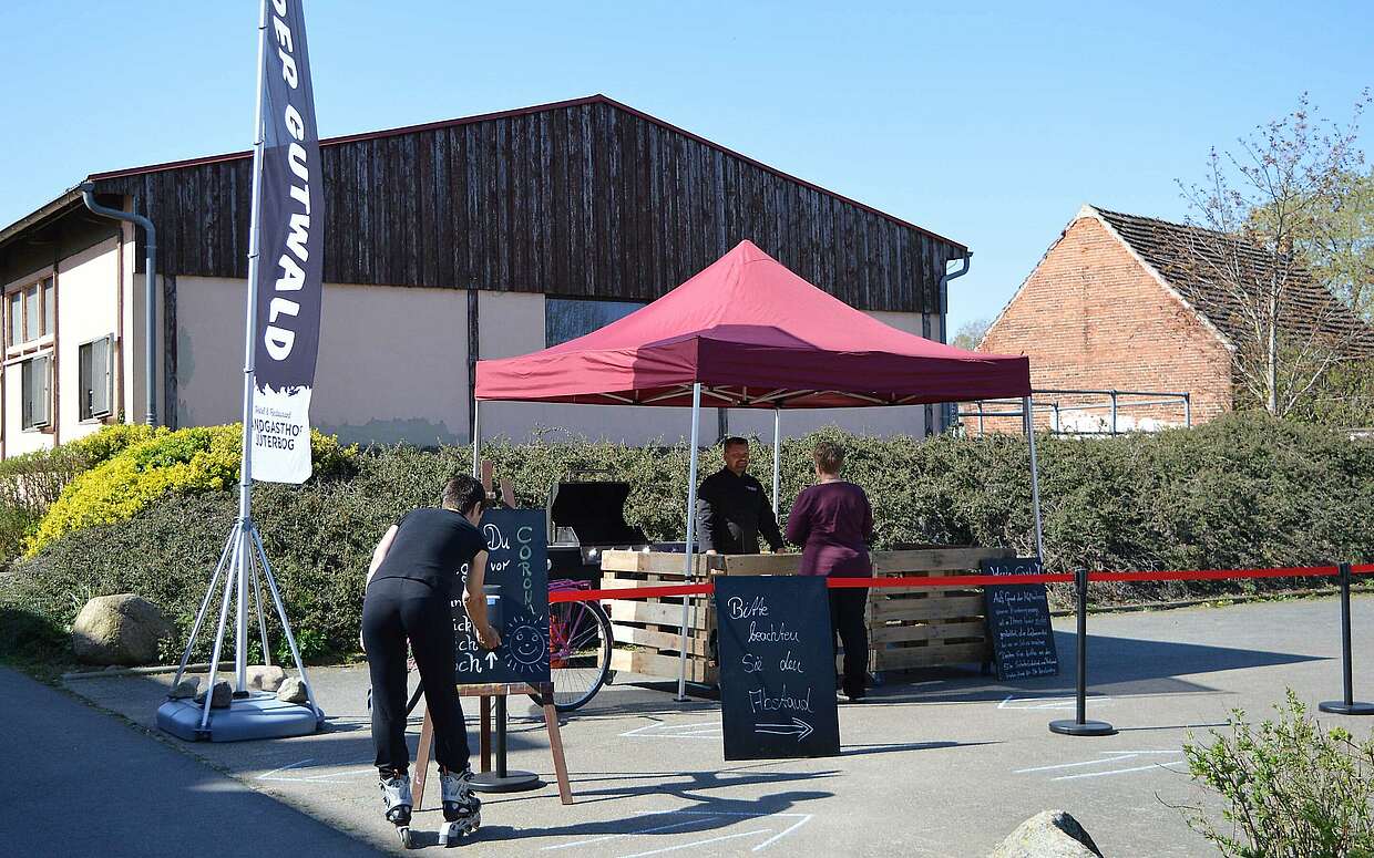 Drive-In beim Landgasthof Jüterbog