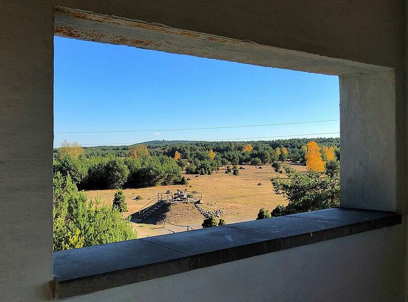 Blick vom Kommandoturm ins Wildgehege