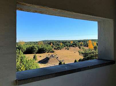 Blick vom Kommandoturm ins Wildgehege